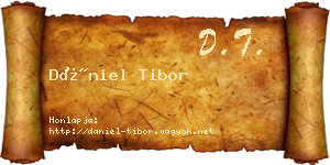 Dániel Tibor névjegykártya